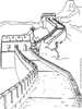 chinesemuur kleurplaat